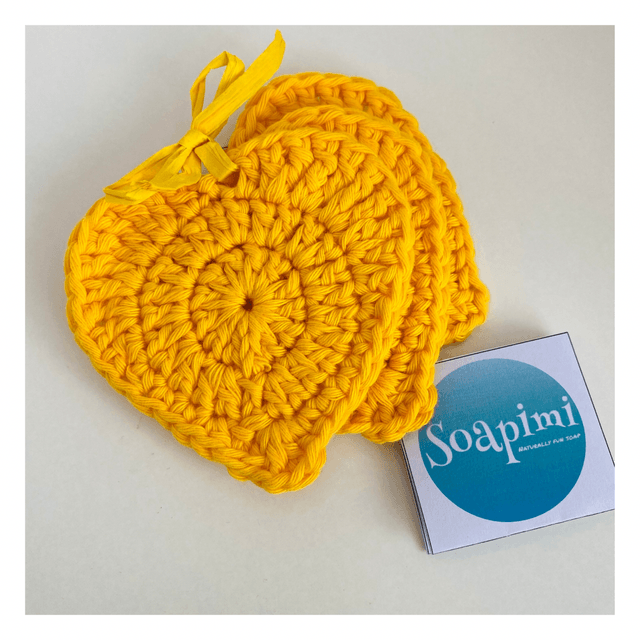 Soapimi Set of 3 Cotton Face Scrubbies
