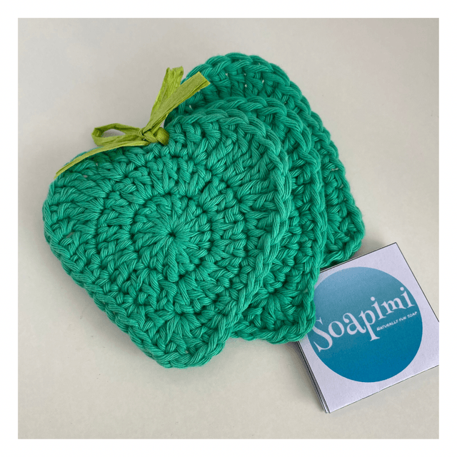 Soapimi Set of 3 Cotton Face Scrubbies