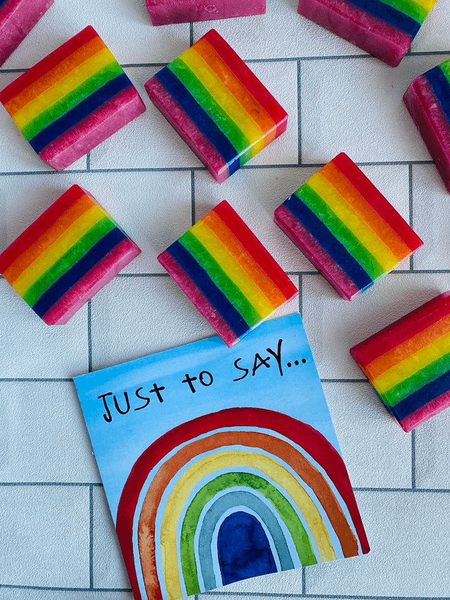 Soapimi Rainbow Soap Bar - Fragrance Free
