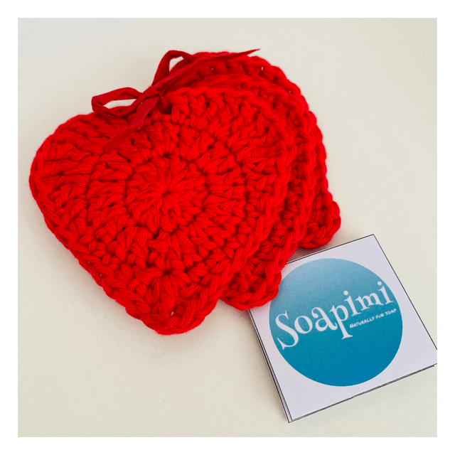 Soapimi Set of 3 Cotton Face Scrubbies
